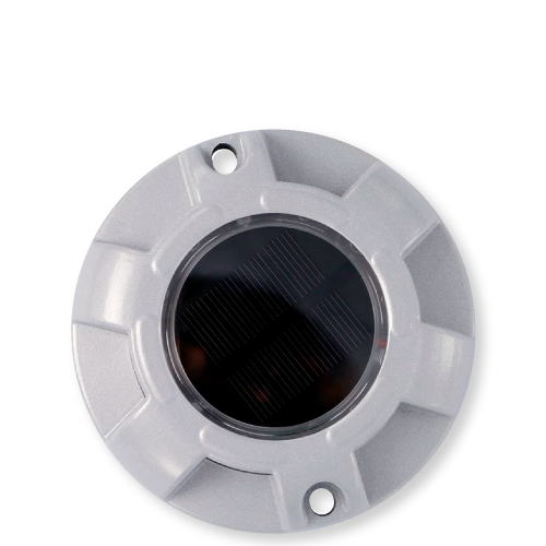 tachas solares TS-114 Por su luminosidad de 360 grados y su estructura liviana y moderna, su uso está especialmente destinado a la demarcación de parques, jardines, puentes, columnas, rotondas, estacionamientos, edificios, Terrazas, Colegios, Garages, Fábricas, Monumentos, etc. Fabricada en Policarbonato de Alta Resistencia, se instala al piso/pared/columna mediante los siguientes métodos de fijación: 1. Pegamento Bituminoso. 2. Pegamento Epoxi. 3. Con 2 Tirafondos de 1/4 x 3, con 2 arandelas y 2 tarugos Plasticos de 10’.