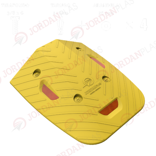 Divisor Metrobus met-400-100-p La Puntera Vial MET 400-100 diseñada especialmente para complementar el Módulo del divisor vial MET 400-100, otorga una mayor seguridad y terminación al sistema modular, de división de los carriles en las Bicisendas, está fabricada con Polipropileno y Co Polímeros, con agregados de resinas plásticas y minerales, compuestos con aditivos antioxidantes y Filtros UV es especialmente resistente a altas y bajas temperaturas, los Impactos, la Compresión y los Hidrocarburos. Estructura súper reforzada por paredes de entre 7,5 mm y 5,5 mm de grosor. De fácil y rápida colocación: se encastra con el Módulo del divisor vial MET 400-100 complementando el sistema modular. Reflectivos: Cada Módulo posee 3 Lentes Policarbonato de alta intensidad de reflexión co inyectados al producto. Cada Lente tiene 93 mm largo x 25 mm de alto. Sup Reflectiva Total del Módulo de 71,25 cm2. Ubicación Reflectivos: 1 ubicado en su vista frontal y 2 en su vista lateral le otorgan al producto una reflectividad de 180%. Color Reflectivos: Amariilo, Blanco o Rojo.